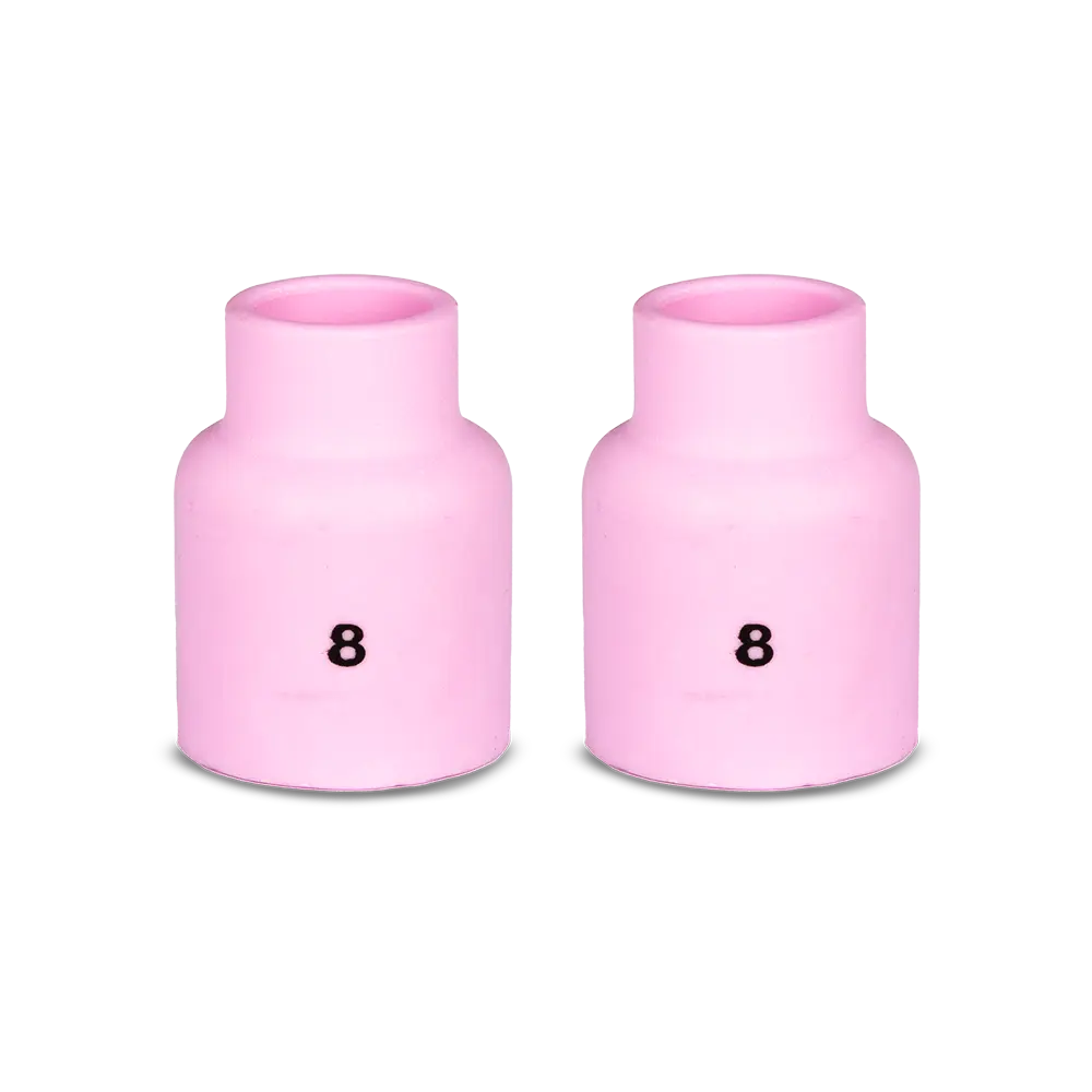 UNIMIG Gas Lens Ceramic Tig Cup Short Suits 17/18/26 Size 8 — image 2