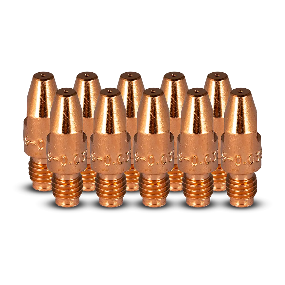 UNIMIG M8 Aluminium Contact Tips Binzel Style 10 Pack - 1.2MM — image 2