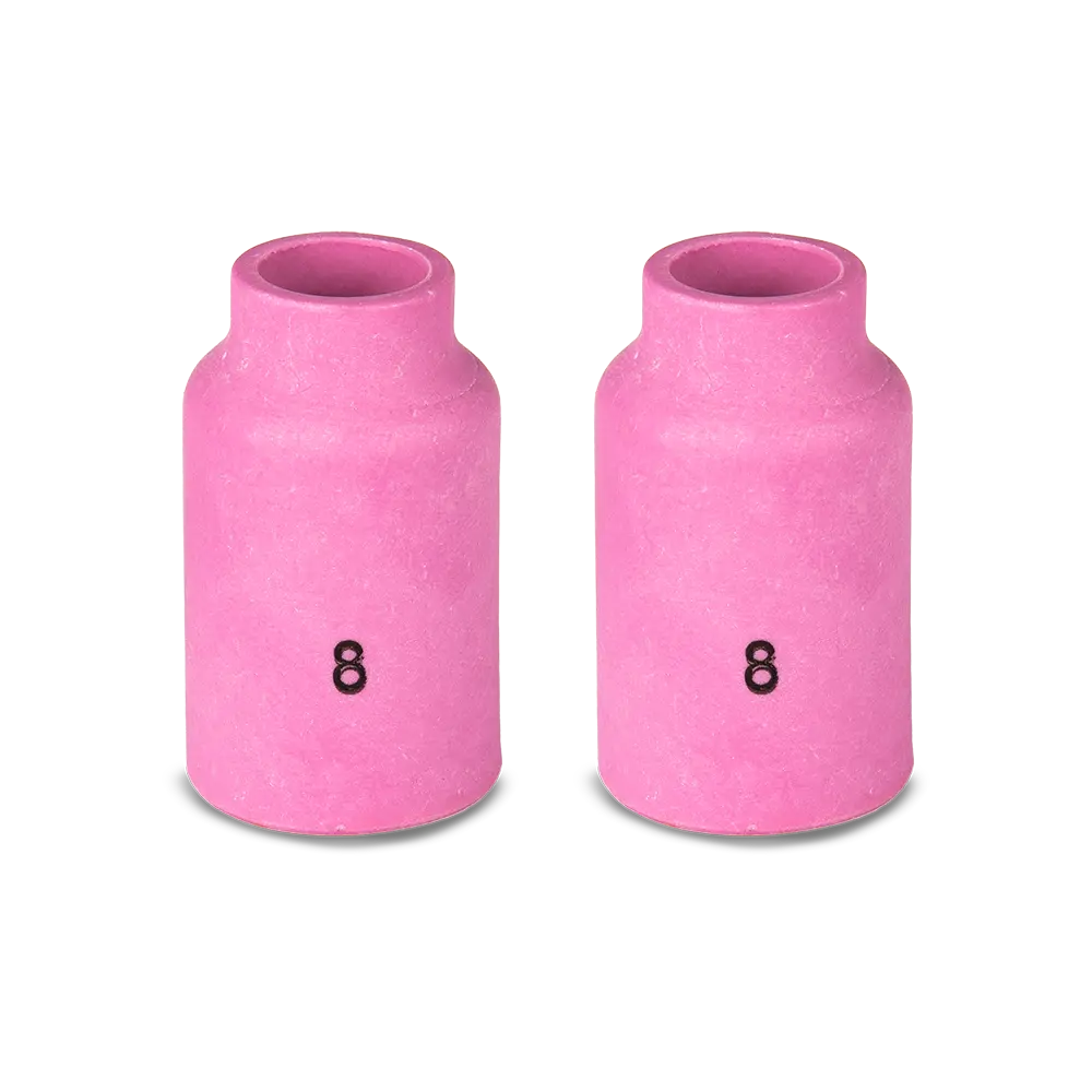 UNIMIG Gas Lens Ceramic Cup Suits 17/18/26 Size 8 2-Pack — image 2