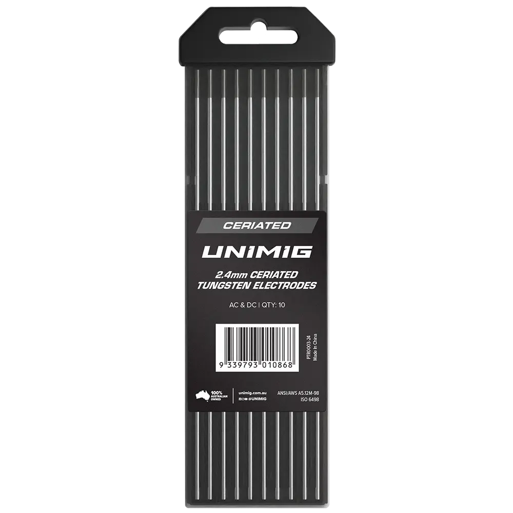 UNIMIG Ceriated Tig Tungsten Electrodes Grey - 2.4MM — image 2