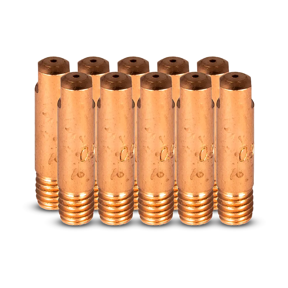 UNIMIG M6 Steel Contact Tips Binzel Style 10 Pack - 0.9MM — image 2