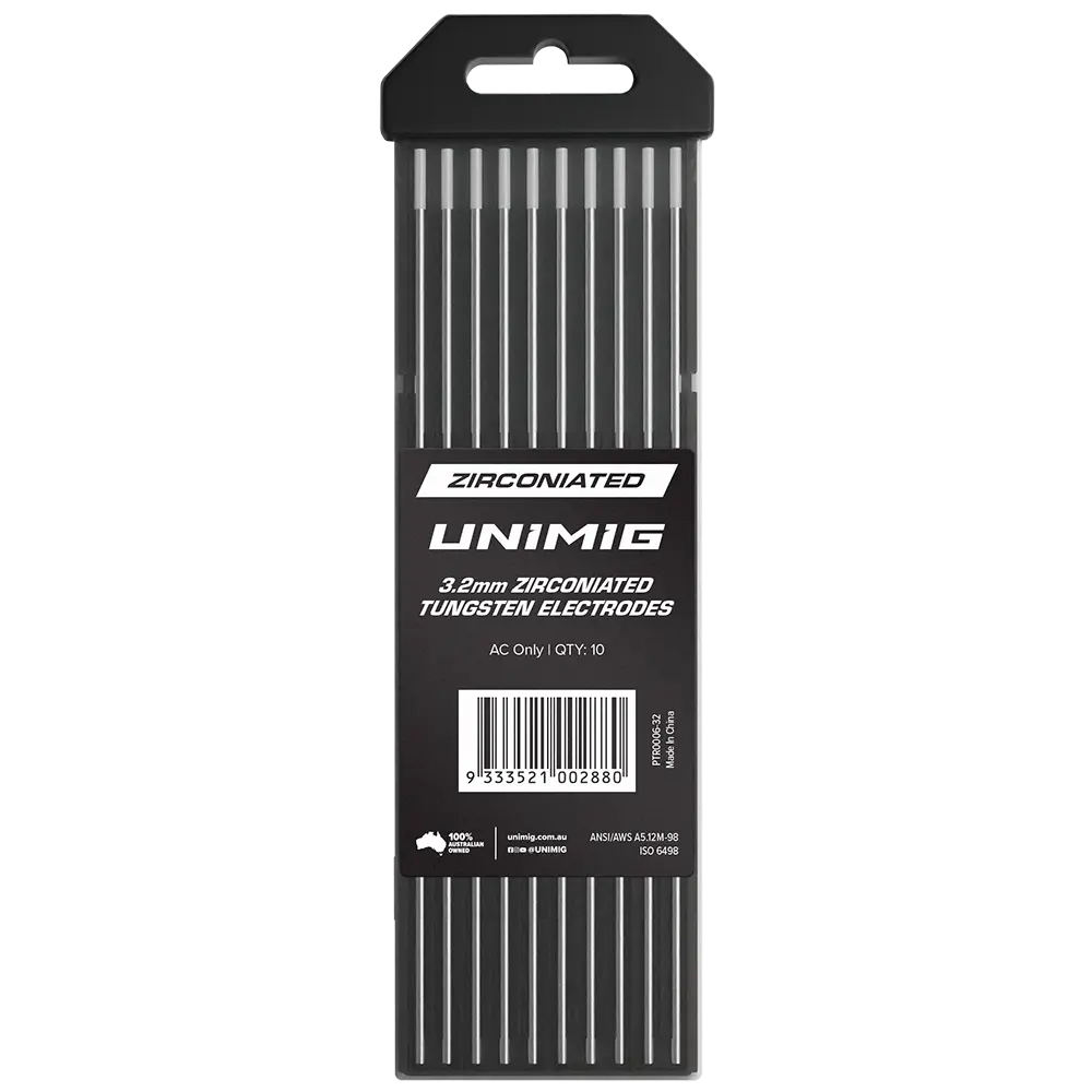 UNIMIG Zirconiated Tig Tungsten Electrodes White - 3.2MM — image 2