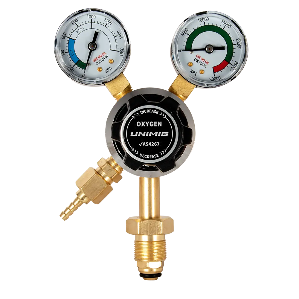 UNIMIG Oxygen Regulator Vertical Inlet OXY-REG | Electroweld