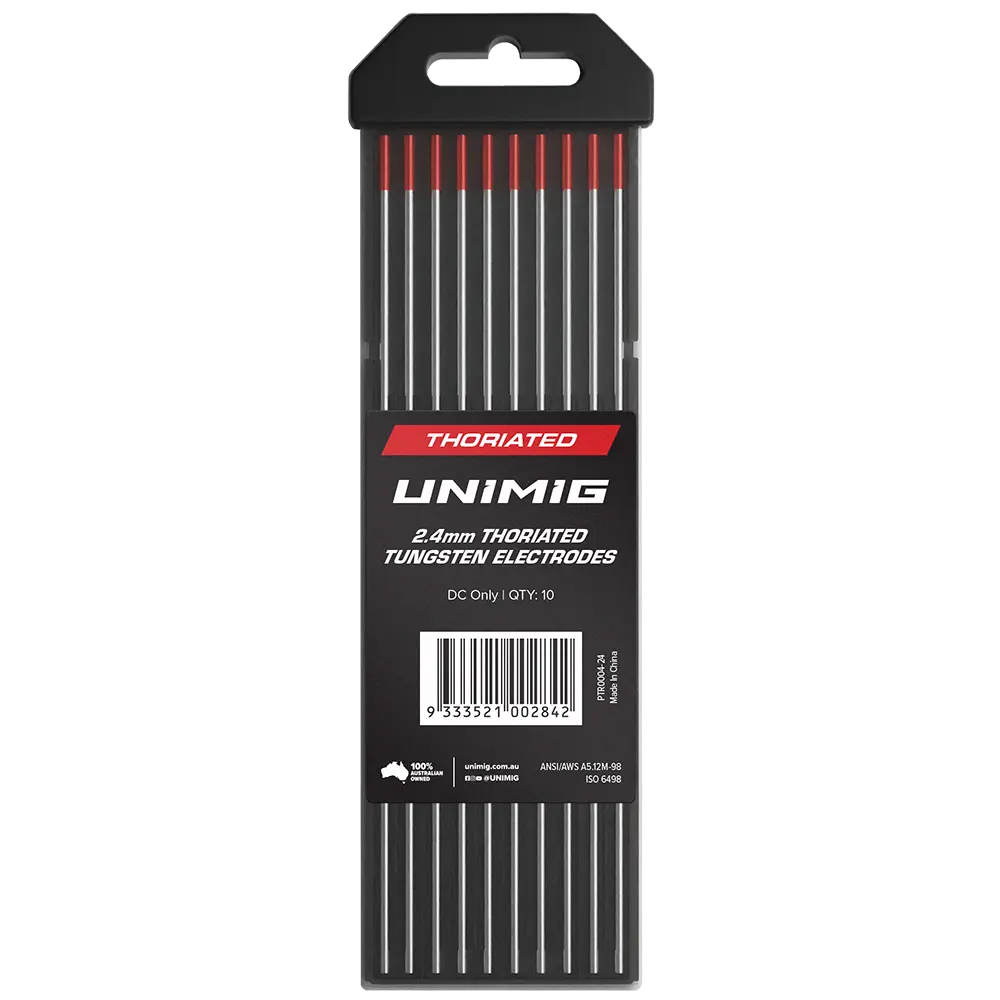 UNIMIG Thoriated Tig Tungsten Electrodes Red - 2.4MM — image 2