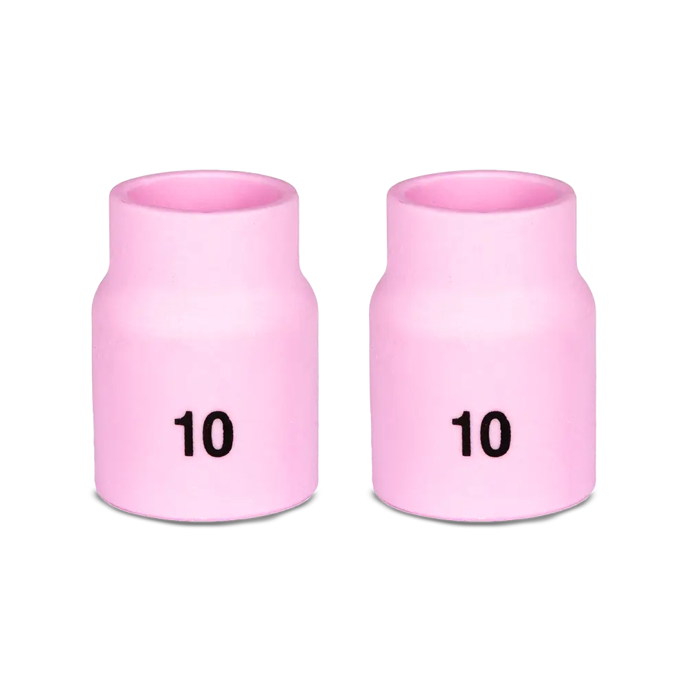 UNIMIG Gas Lens Ceramic Tig Cup Short Suits 17/18/26 Size 10 — image 2