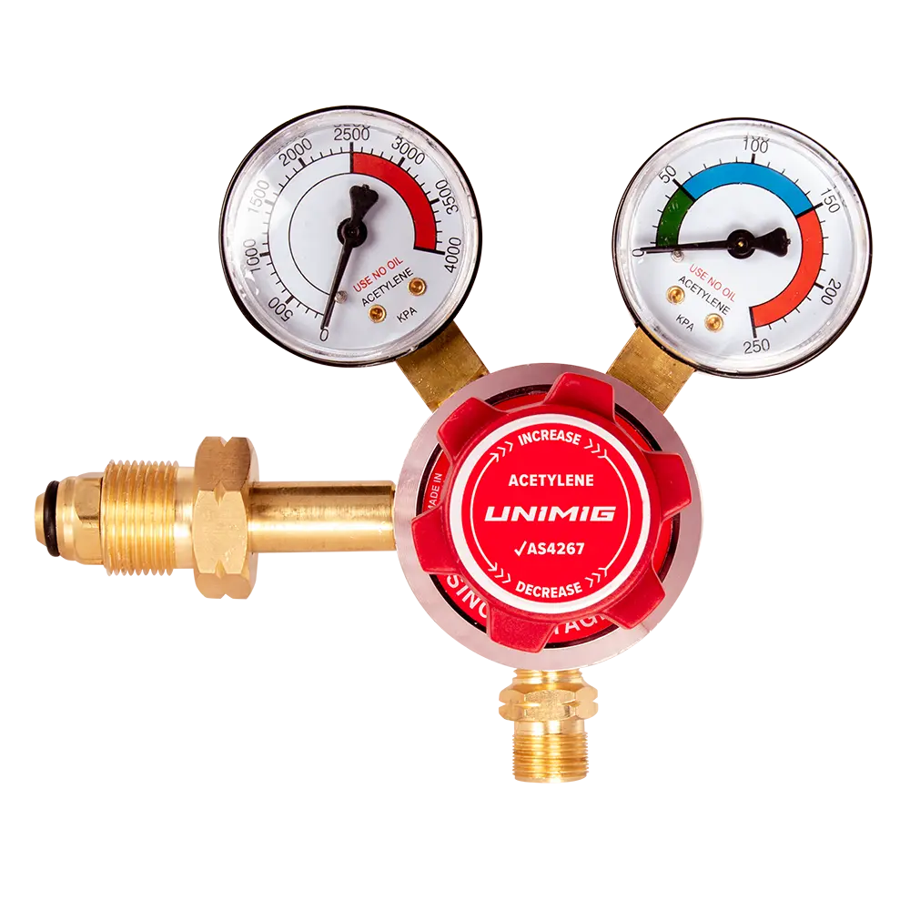 UNIMIG Acetylene Regulator Side Inlet SEACETREG | Electroweld — image 2