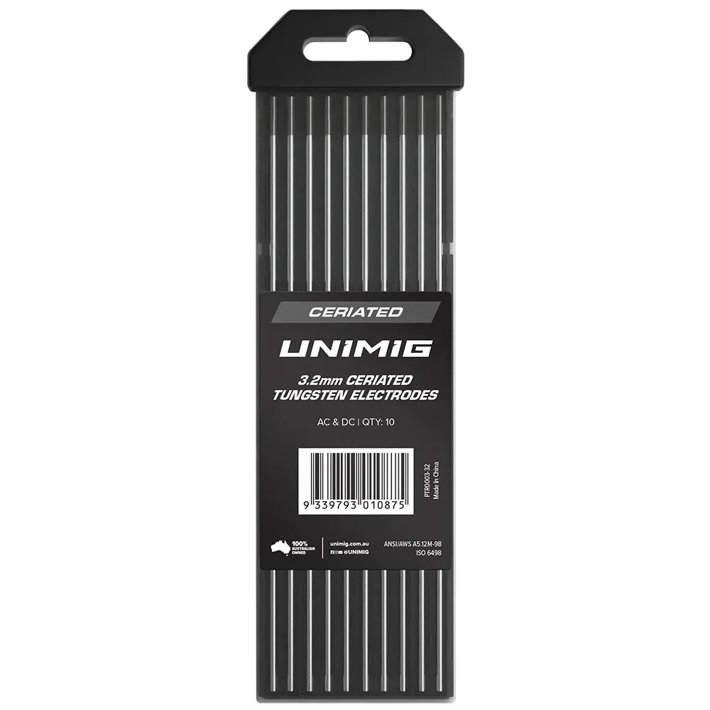 UNIMIG Ceriated Tig Tungsten Electrodes Grey - 3.2MM — image 2
